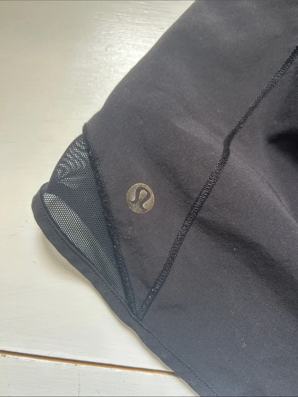 lululemon athletica Black Women's Athletic Shorts - High Waist Run Short